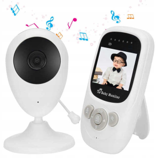 Baby Monitor biela elektronická opatrovateľka
